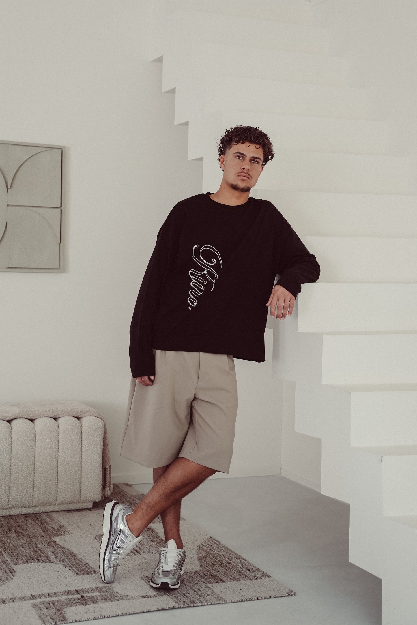 Boxy Long Sleeve Black - Nagoya