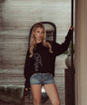 Boxy Long Sleeve Black - Nagoya