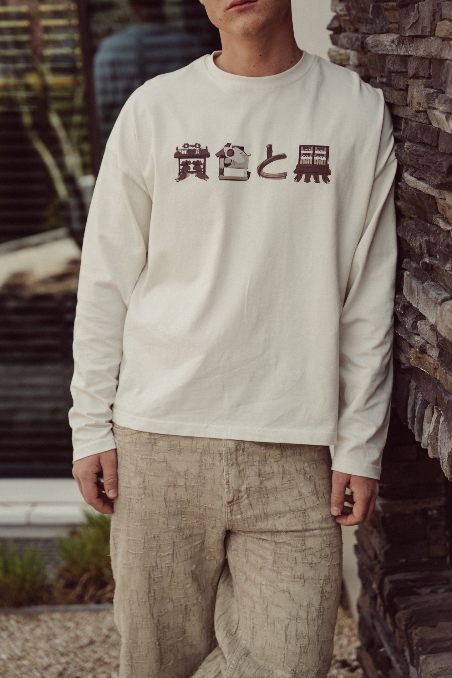 Boxy Long Sleeve Off-White - Sendai
