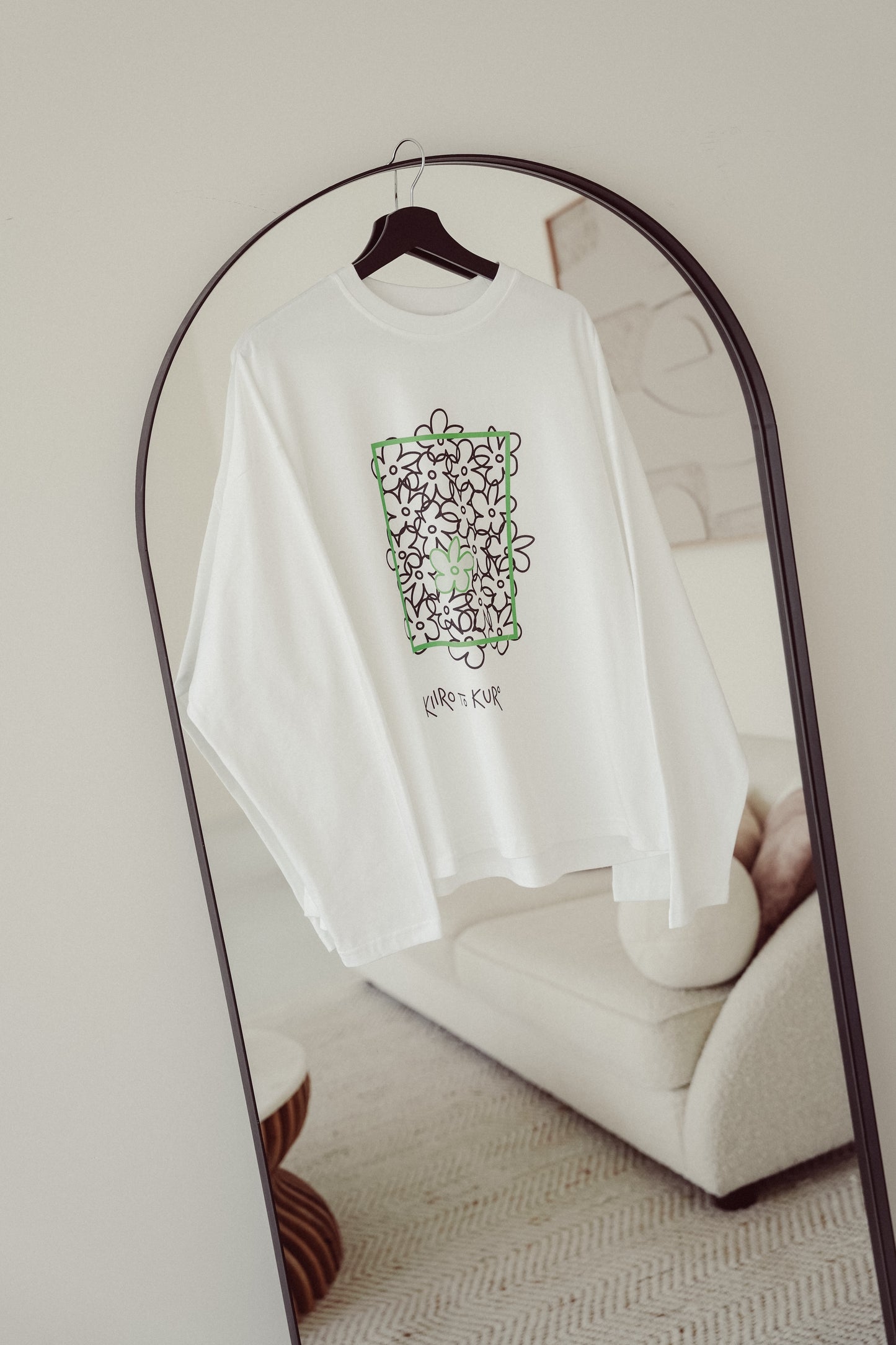 Boxy Long Sleeve White - Hiroshima