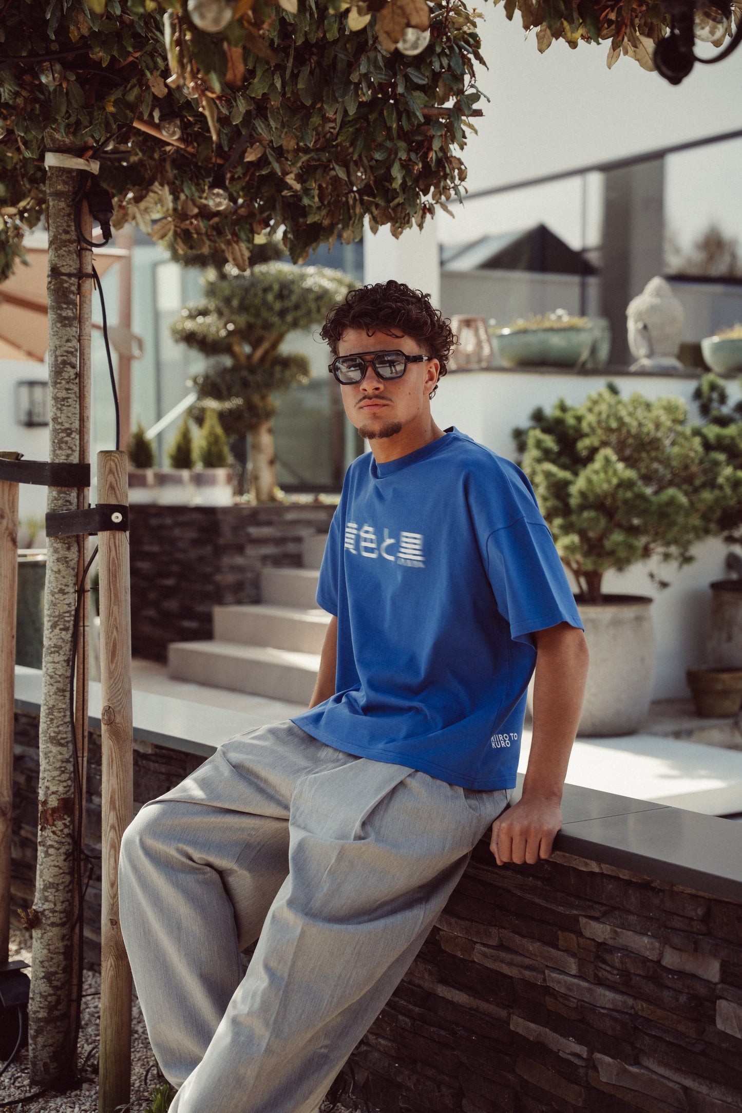Boxy Tee Cobalt Blue - Nagasaki