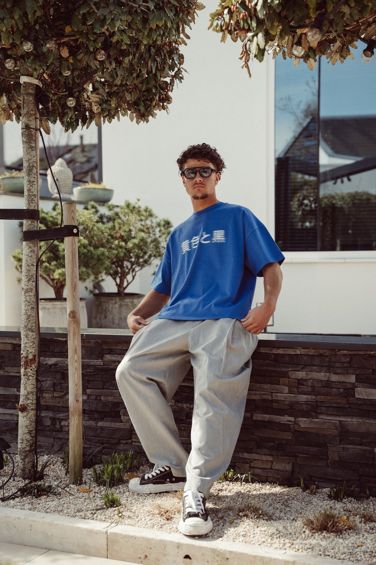 Boxy Tee Cobalt Blue - Nagasaki