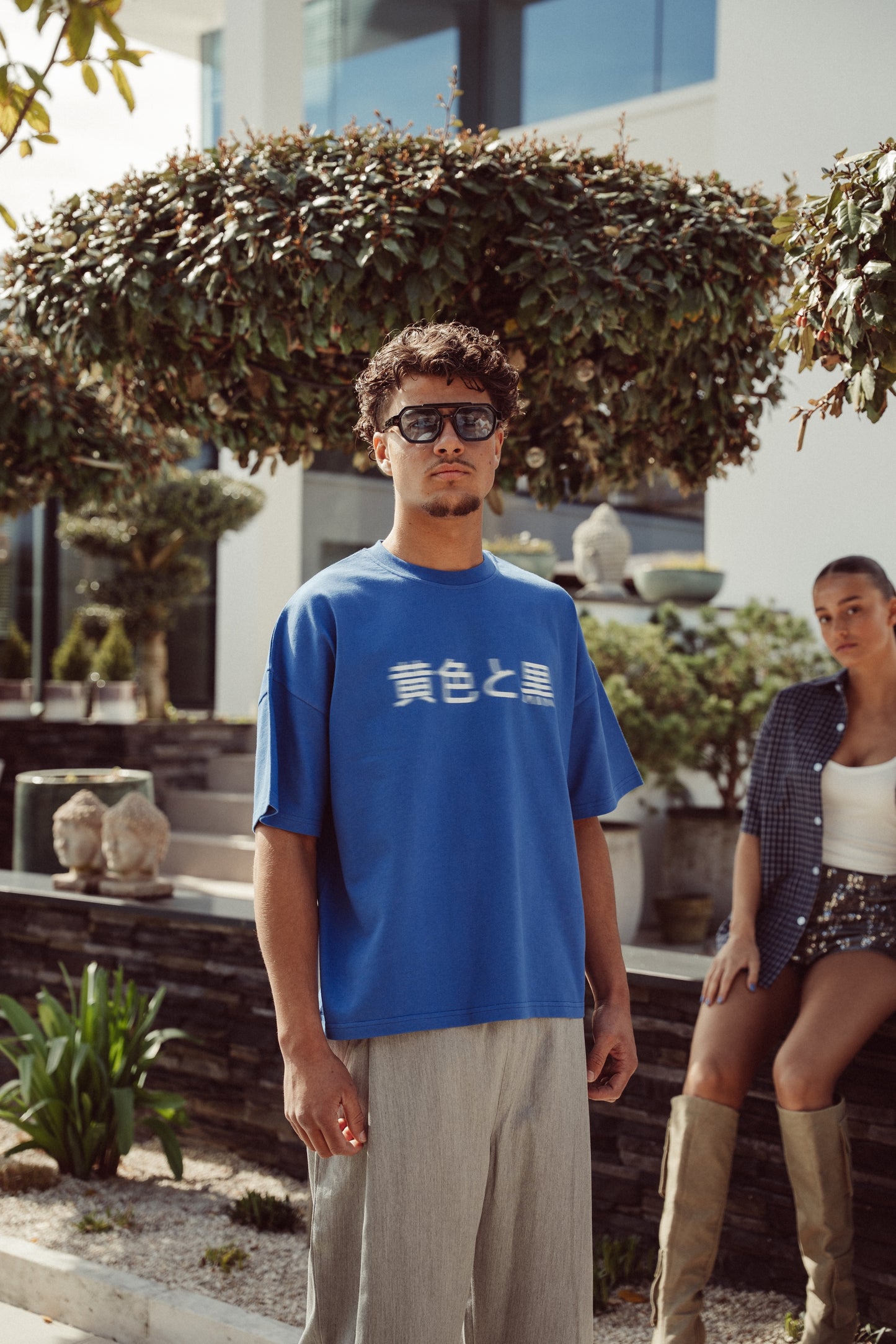 Boxy Tee Cobalt Blue - Nagasaki