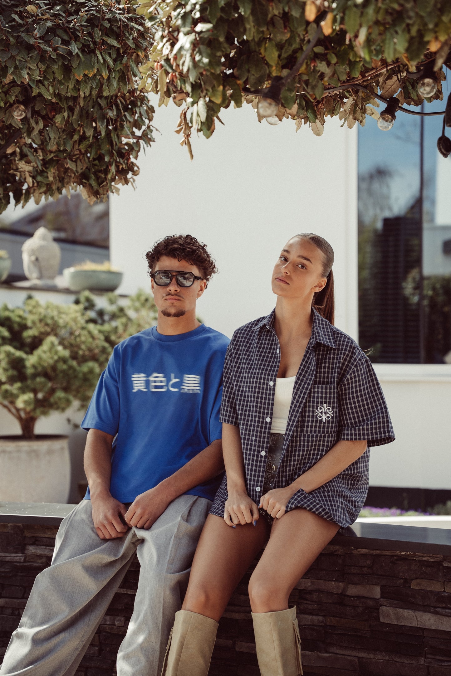 Boxy Tee Cobalt Blue - Nagasaki