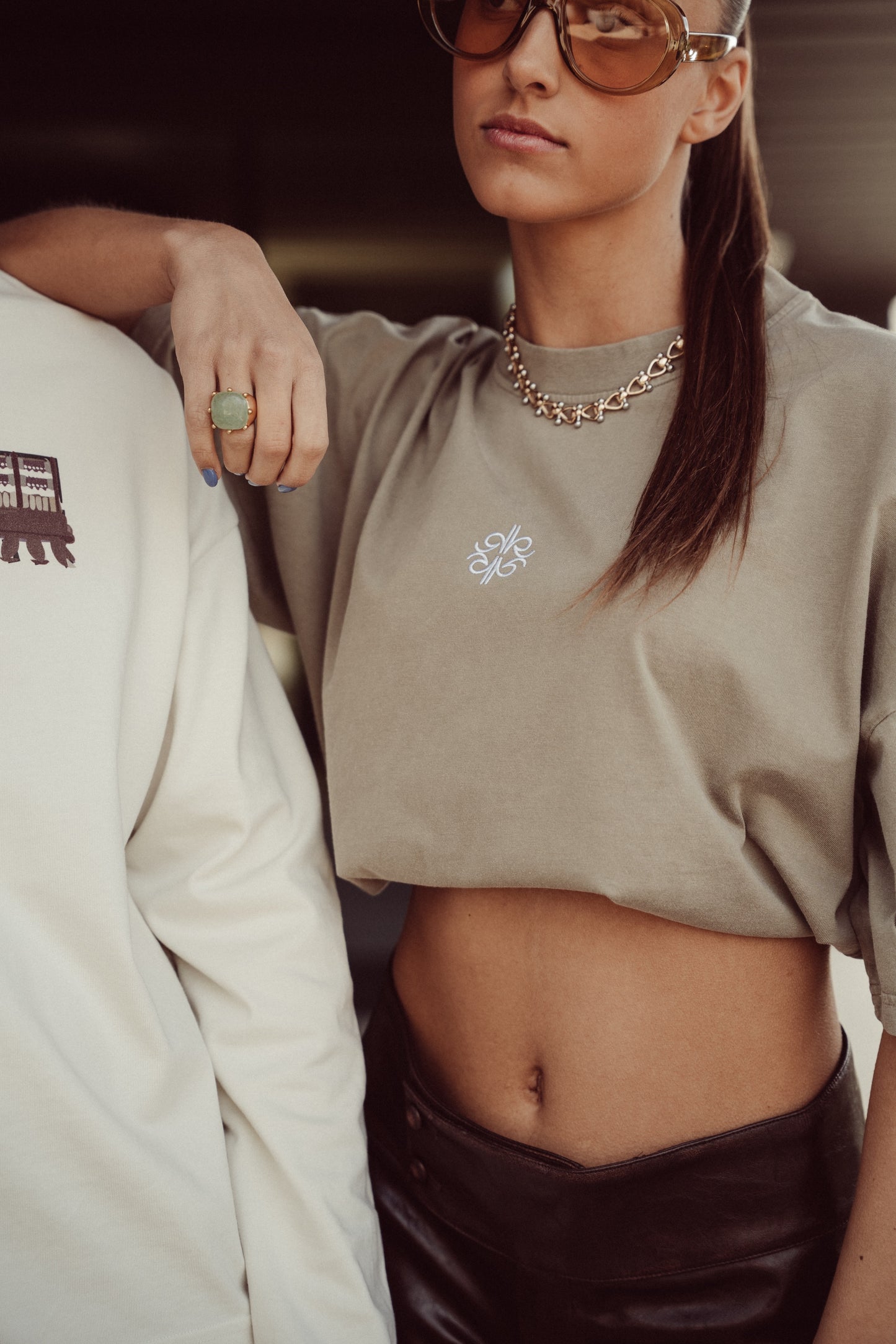 Boxy Tee Vintage Brown - Nara