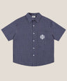 Checked Shirt Navy Blue - Yokohama