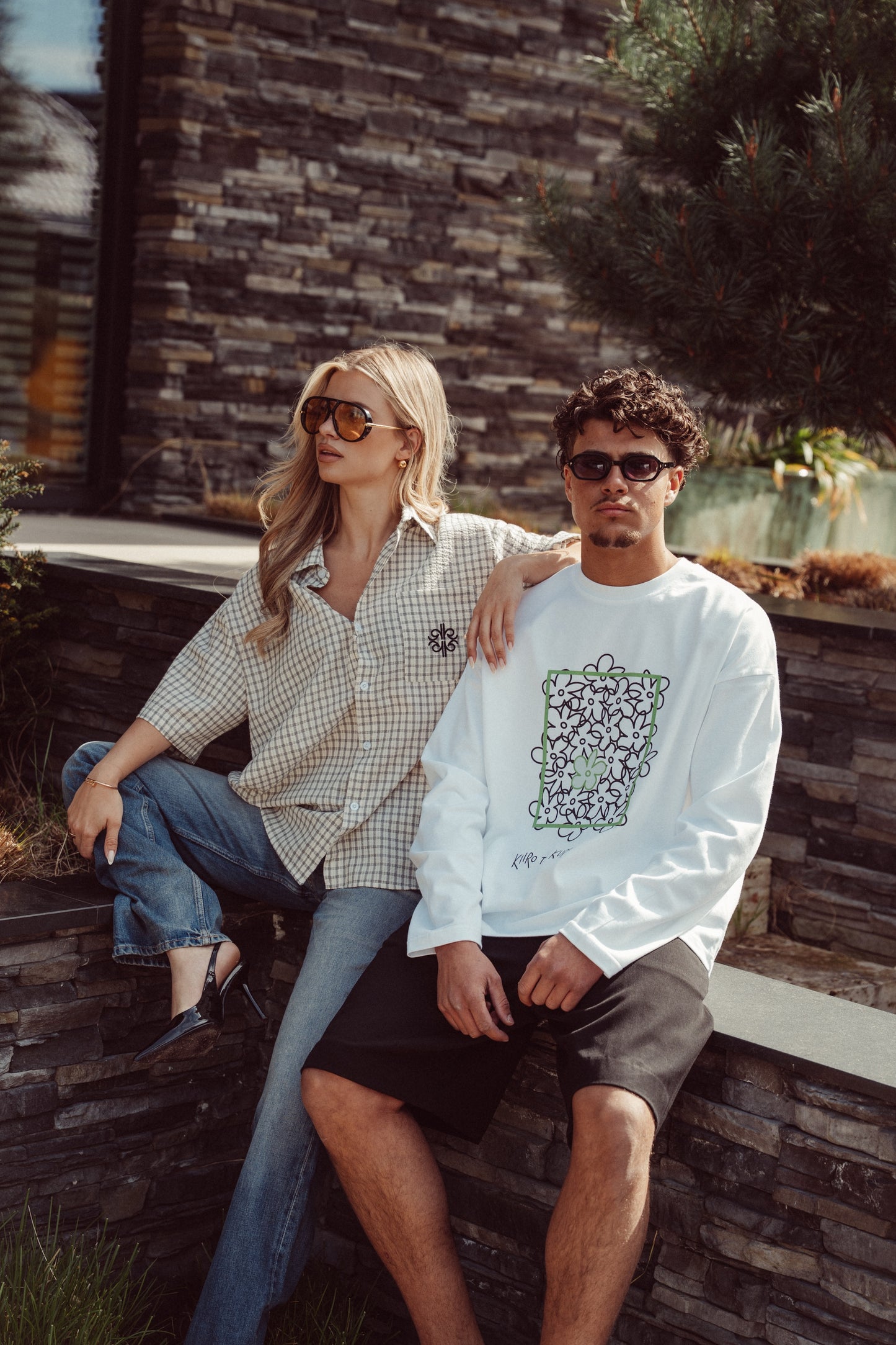 Checked Shirt Off-White - Yokohama