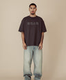 WAVY JAPANESE ANTRACITE GREY TEE
