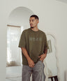 Oversized Heavy Tee Dark Green - Osaka