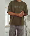 Oversized Heavy Tee Dark Green - Osaka