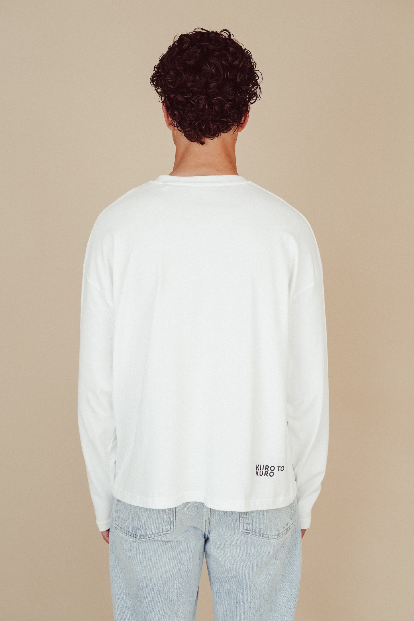 Boxy Long Sleeve White - Kyoto
