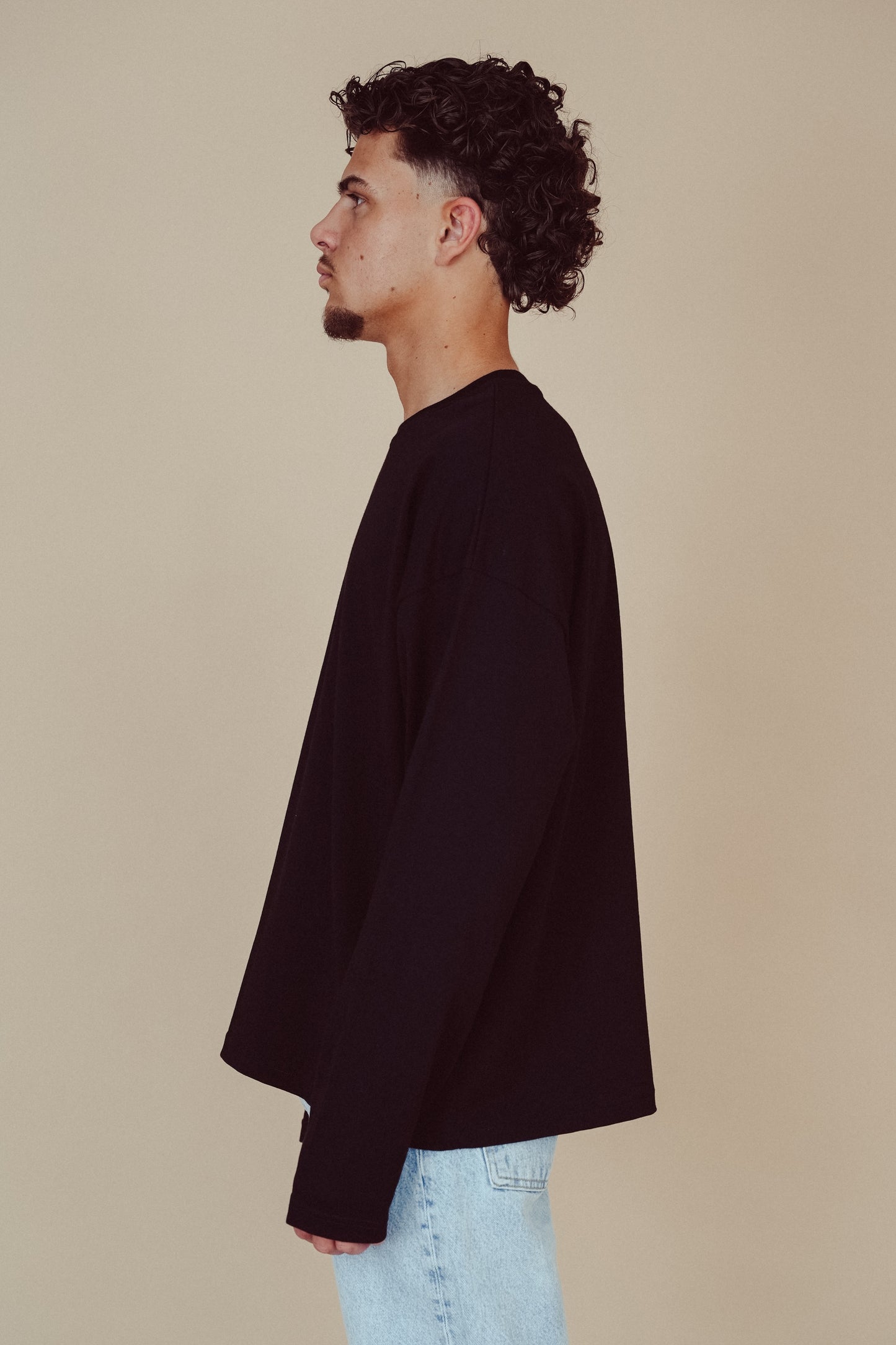 Boxy Long Sleeve Black - Nagoya