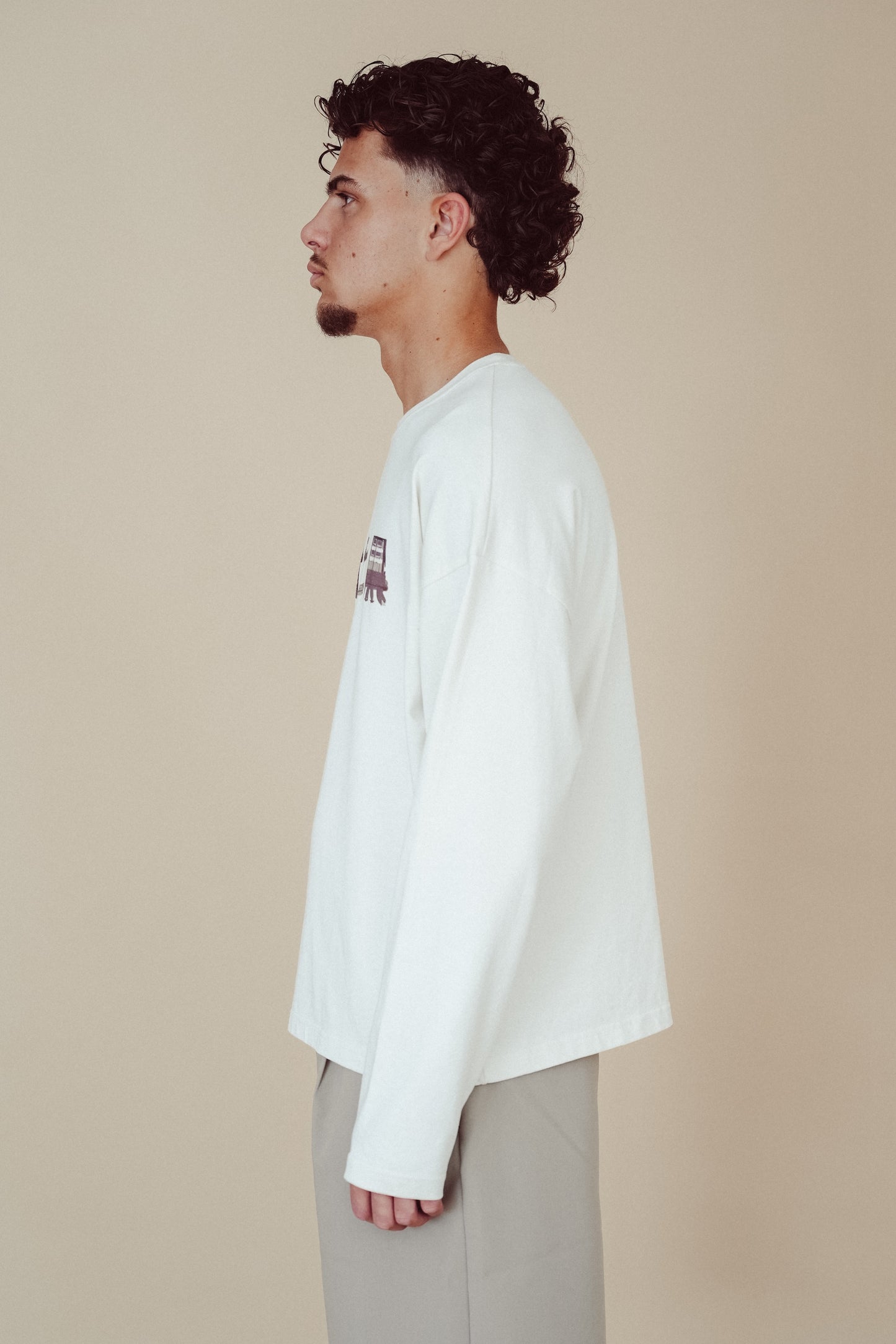 Boxy Long Sleeve Off-White - Sendai