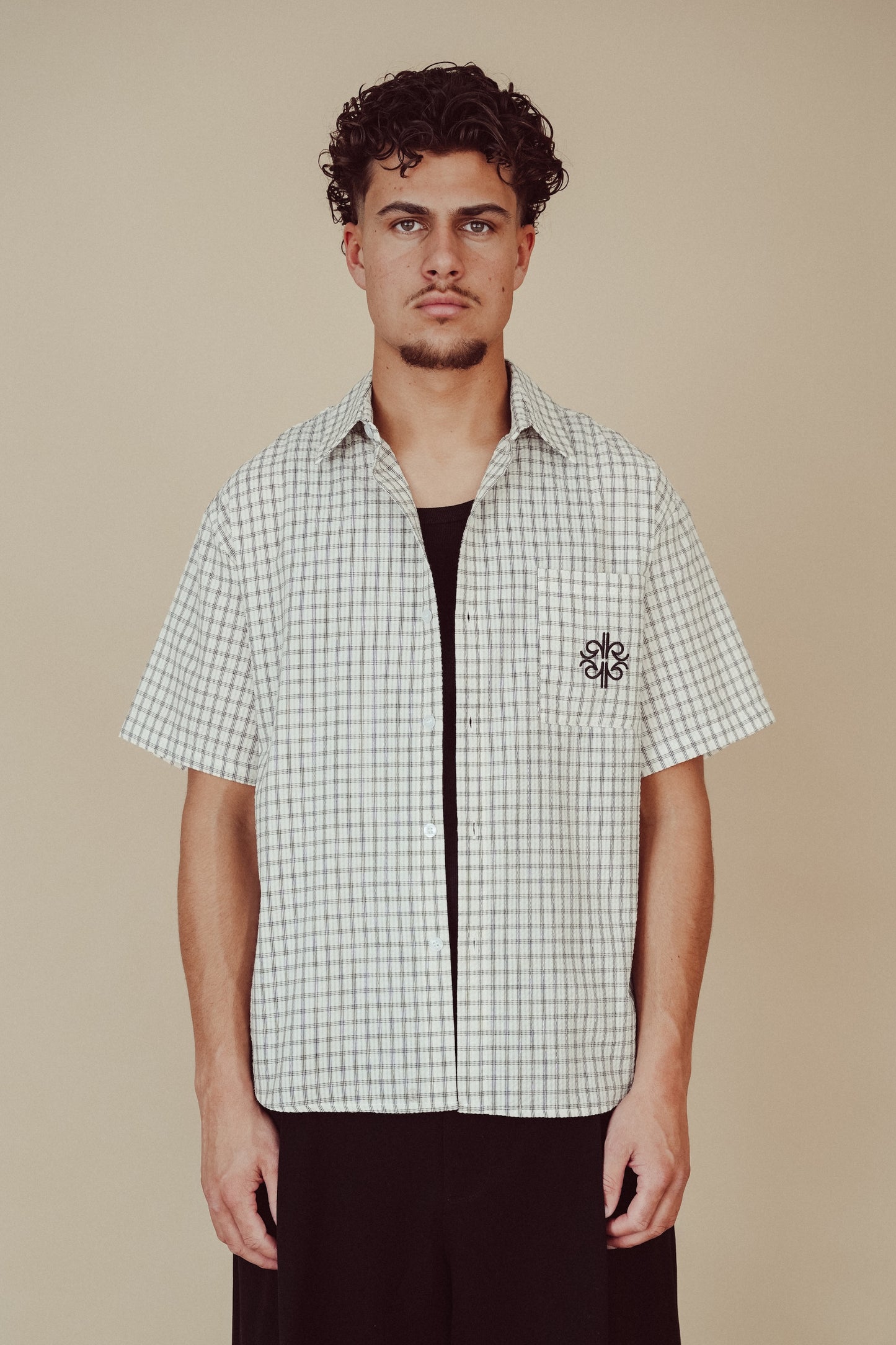 Checked Shirt Off-White - Yokohama