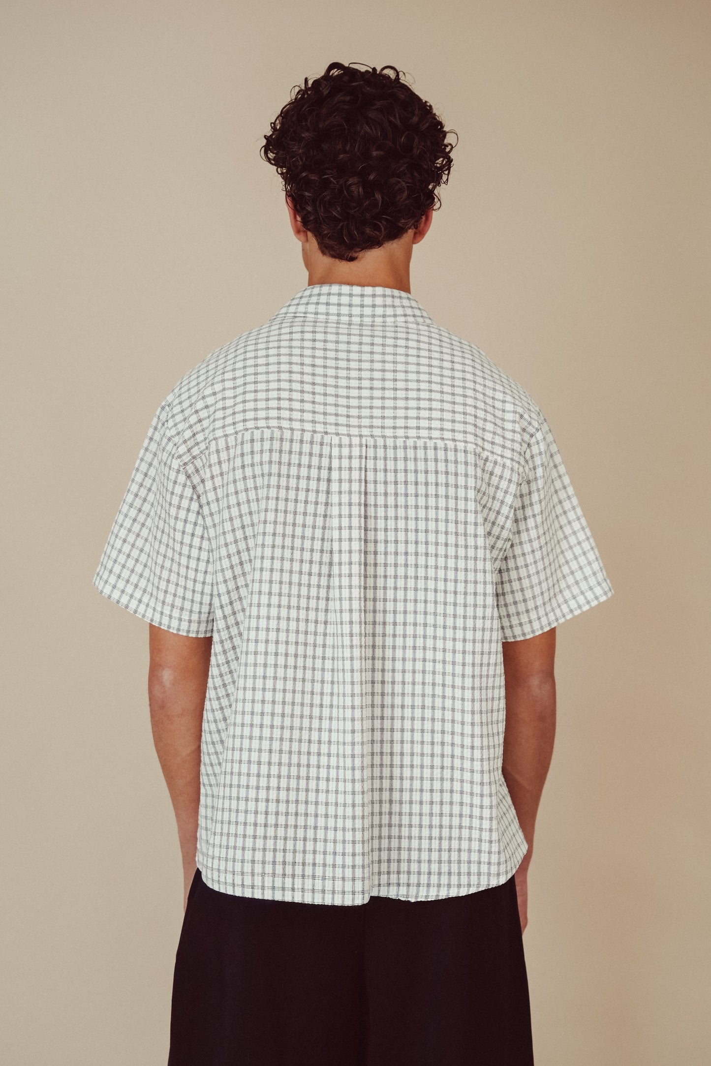 Checked Shirt Off-White - Yokohama