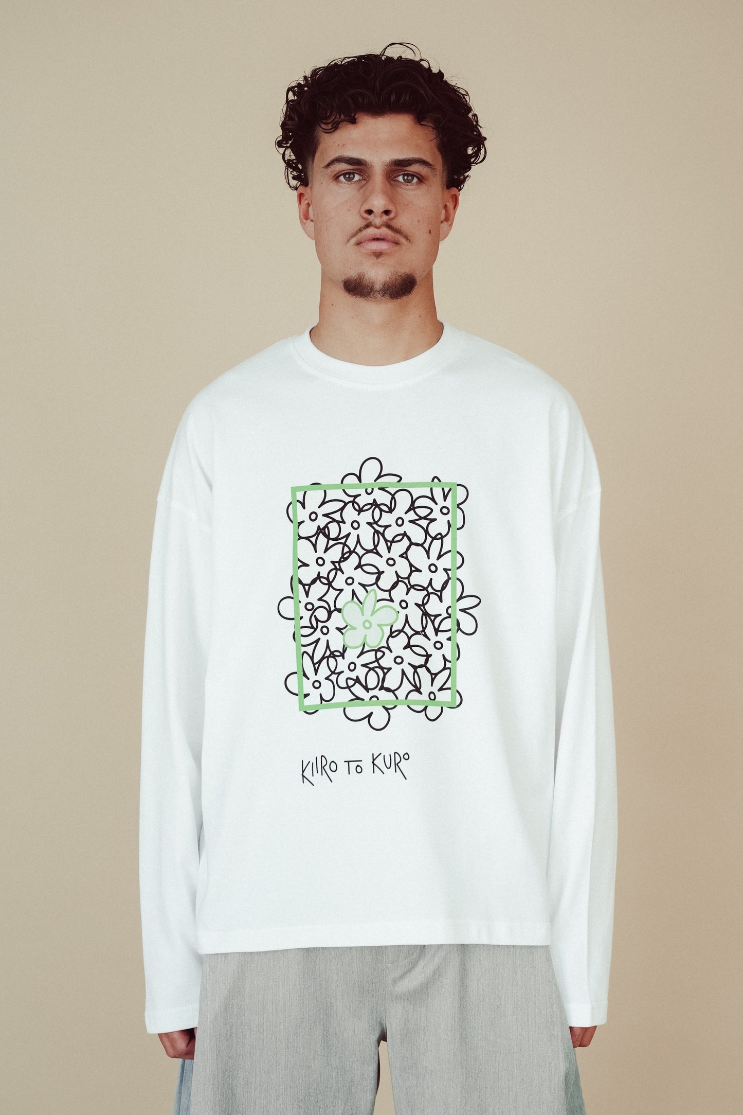Boxy Long Sleeve White - Hiroshima