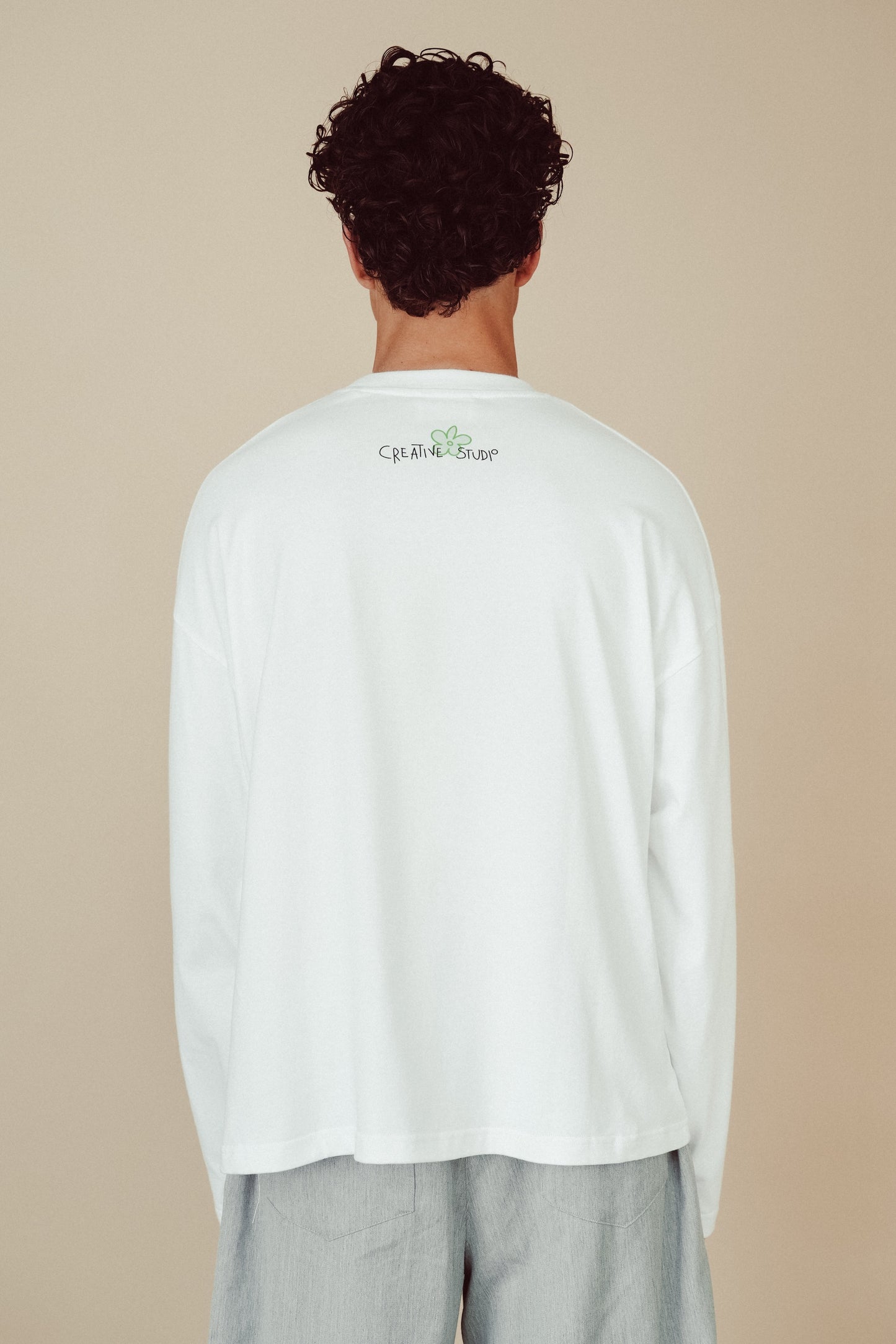 Boxy Long Sleeve White - Hiroshima
