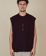 Sleeveless Tee Black - Okayama