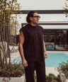 Sleeveless Tee Black - Okayama