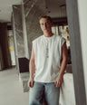 Sleeveless Tee White - Okayama