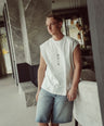Sleeveless Tee White - Okayama